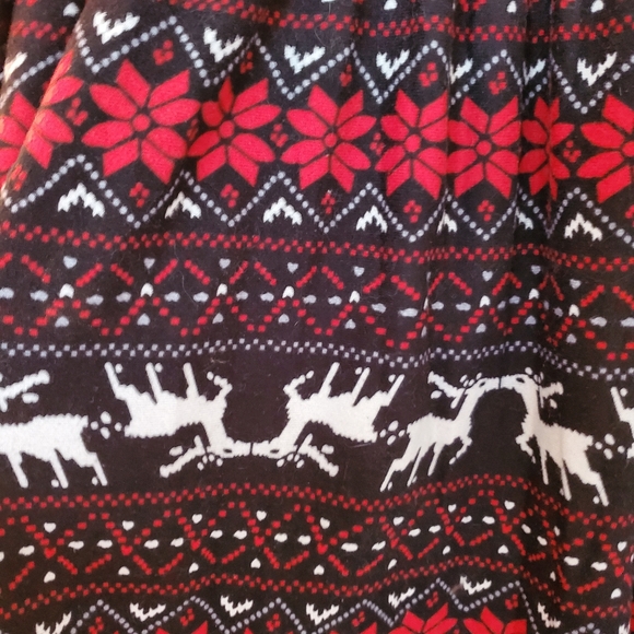 Festive Long Sleeve Tunic - Red and Black - Picture 4 of 6